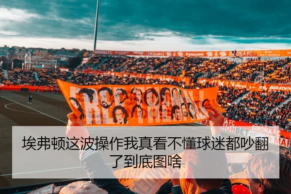 埃弗顿这波操作我真看不懂球迷都吵翻了到底图啥